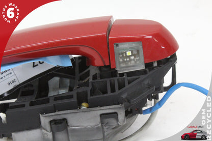 2012-2018 BMW 320i F30 Rear Left Side Exterior Door Handle Red 7332267 OEM