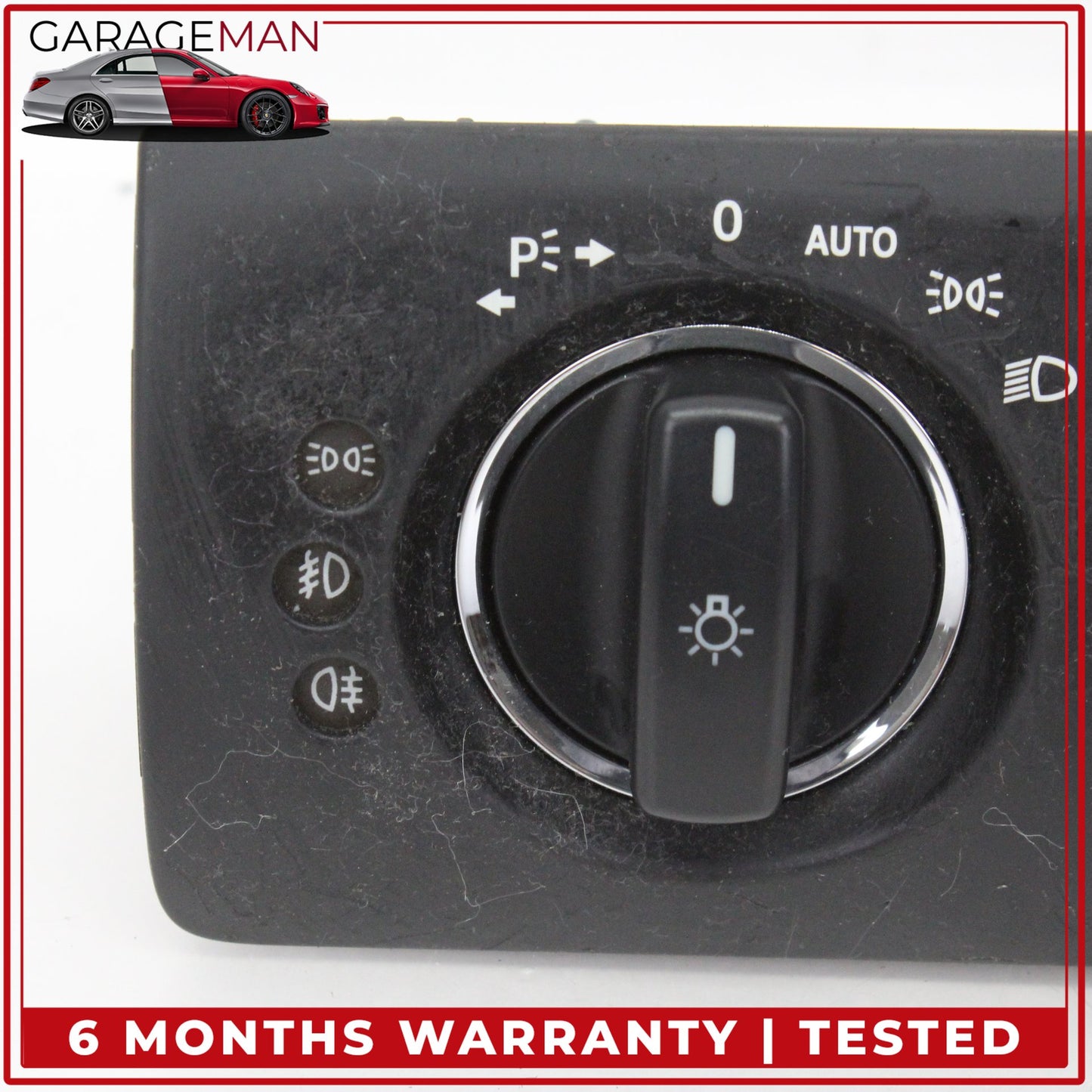 2006-2013 Mercedes W164 ML350 Front Left Headlight Control Switch w/ Trim OEM
