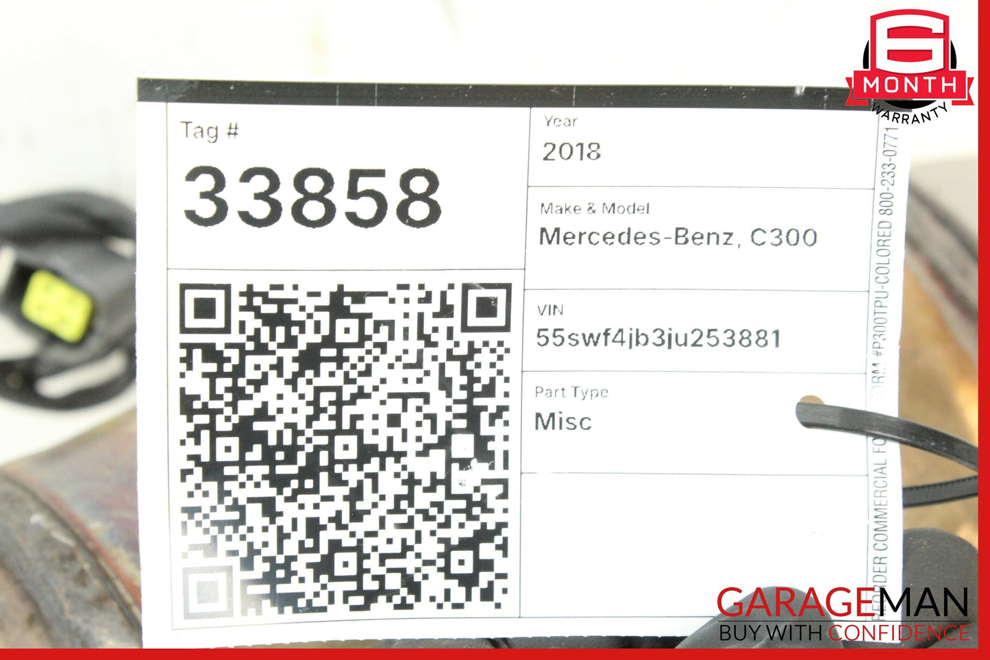 2015-2020 Mercedes W205 C300 Exhaust Manifold Header Pipe 2054900156 OEM