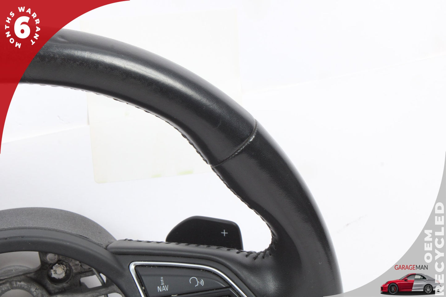 12-18 Audi A6 C7 Sedan Sport Flat Bottom Steering Wheel w/ Paddle Shifters