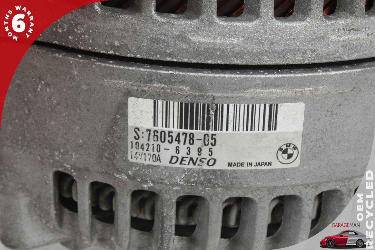 2012-2018 BMW 320i 328i F30 Engine Alternator Generator 14V 170A 7605478 OEM