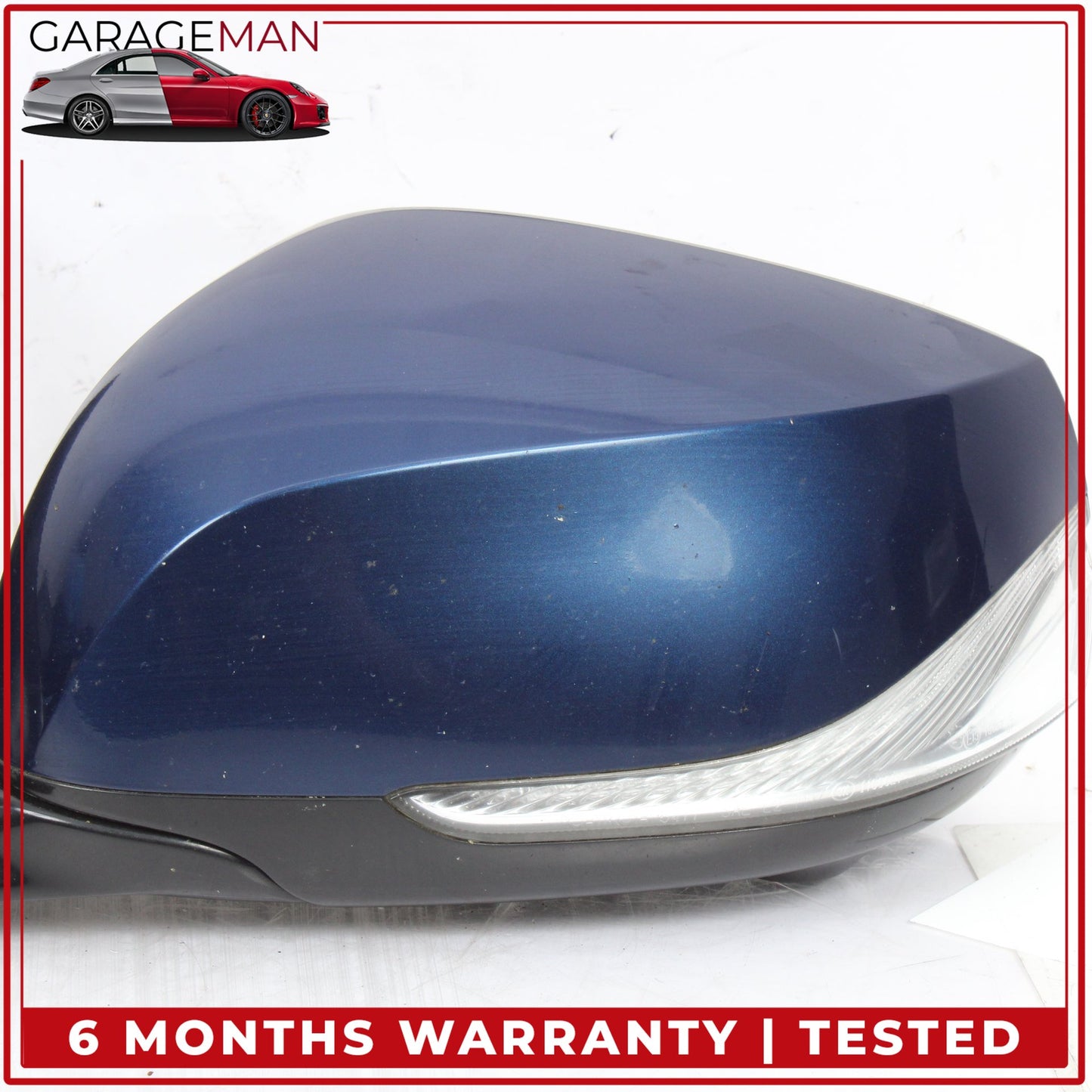 2014-2024 Infiniti Q50 V37 Front Left Door Rear View Mirror w/ Camera Blue OEM