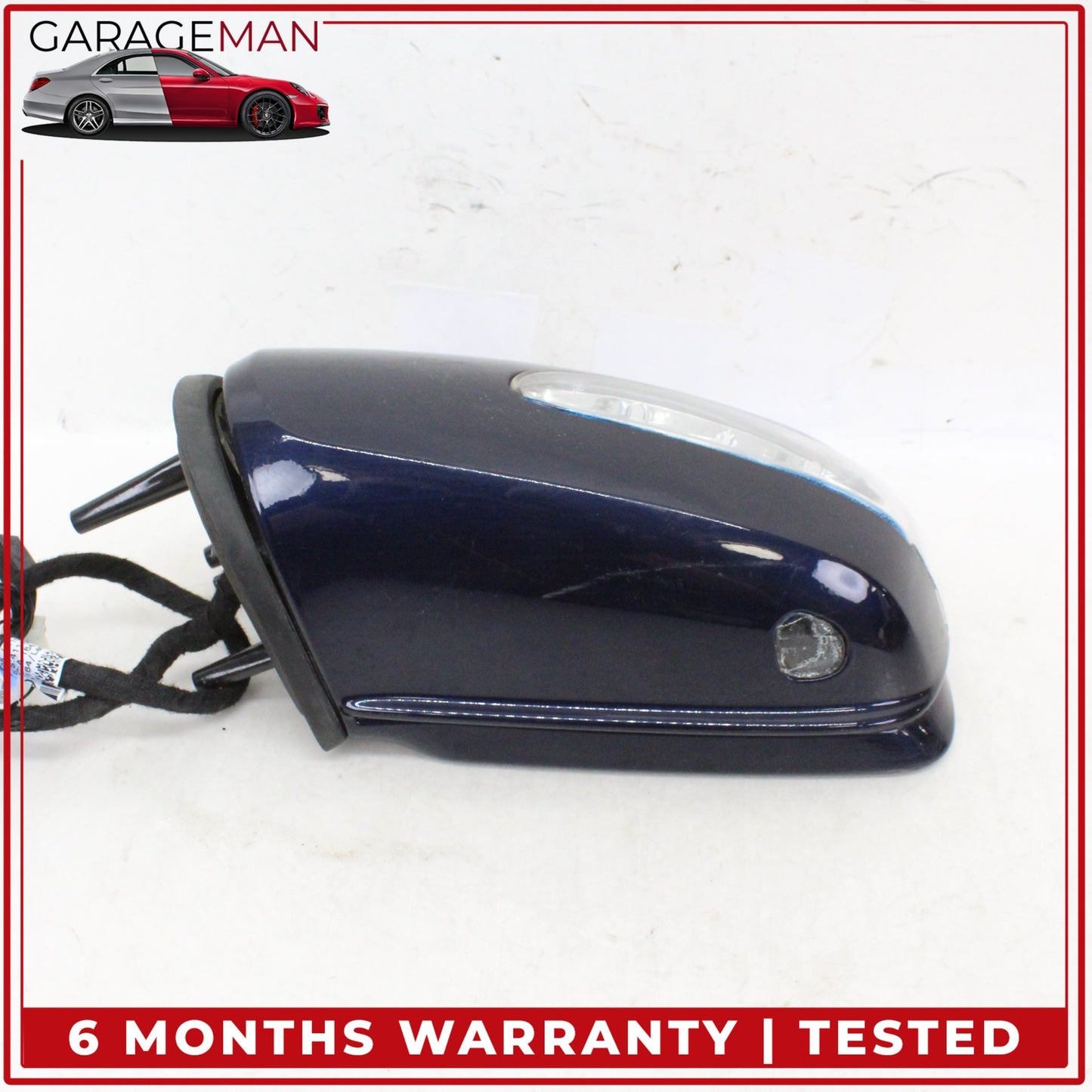 2007-2008 Mercedes X164 GL550 Front Left Side Door Rear View Mirror Blue OEM