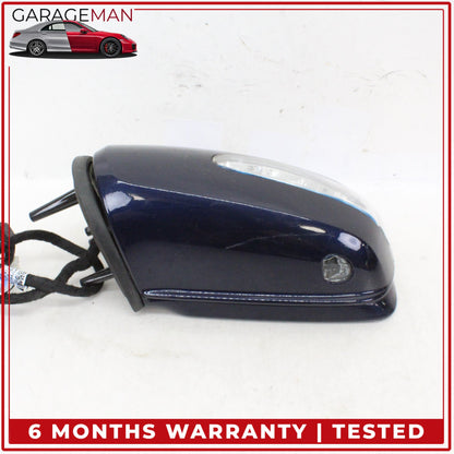 2007-2008 Mercedes X164 GL550 Front Left Side Door Rear View Mirror Blue OEM