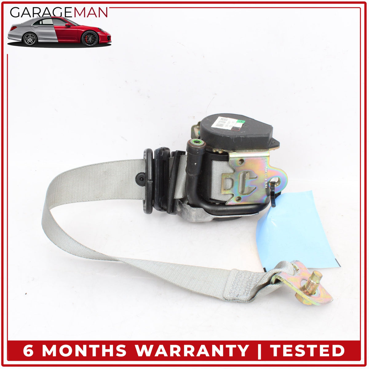 1998-2002 Mercedes W210 E320 Wagon Front Right Passenger Side Seat Belt Gray OEM