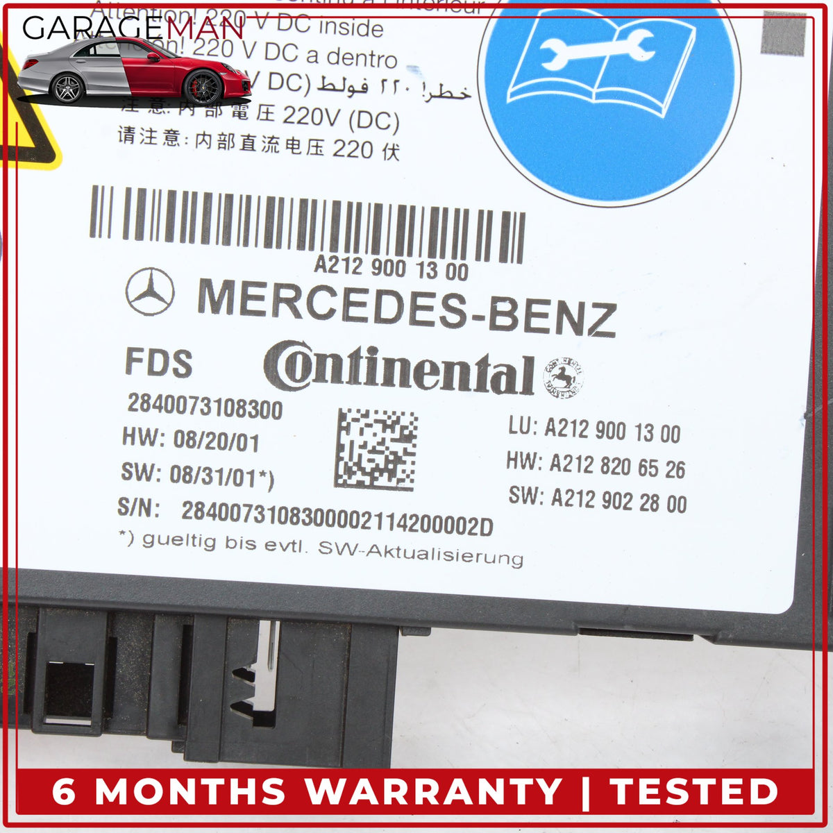 2010-2018 Mercedes W218 CLS63 AMG Front Left Side Seat Lumbar Control Module OEM