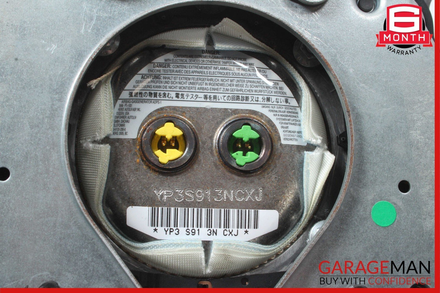 03-12 Mercedes SL500 G500 CLK500 Steering Wheel Airbag Air Bag Assembly Black