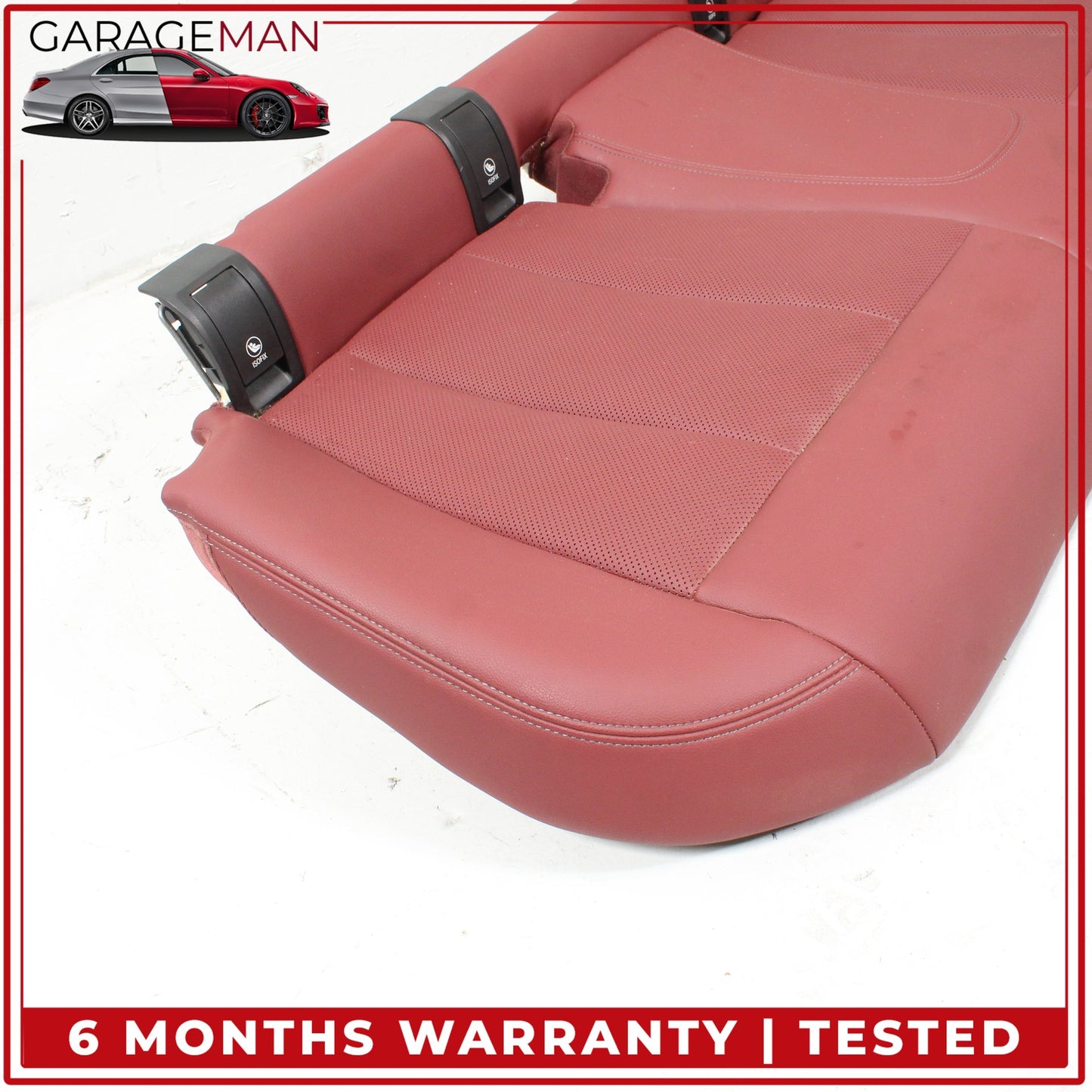 2019-2025 BMW 330i M340i Rear Lower Bottom Bench Seat Cushion Red OEM