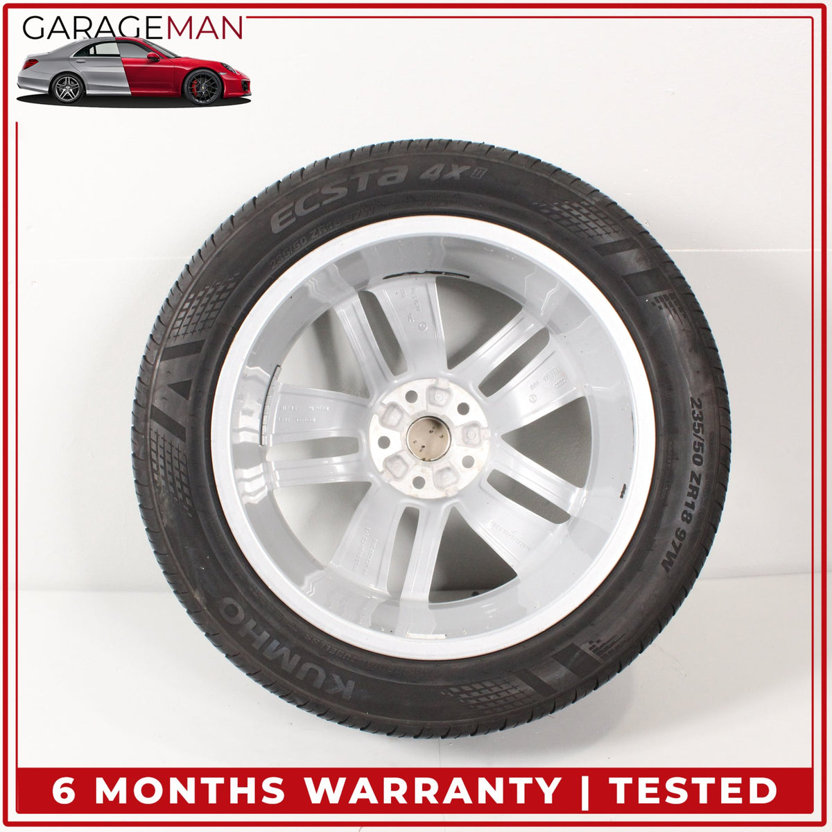 2016-2018 Audi Q3 Front or Rear Side Wheel Rim w/ Kumho Tire 7JX18H2 ET43 OEM