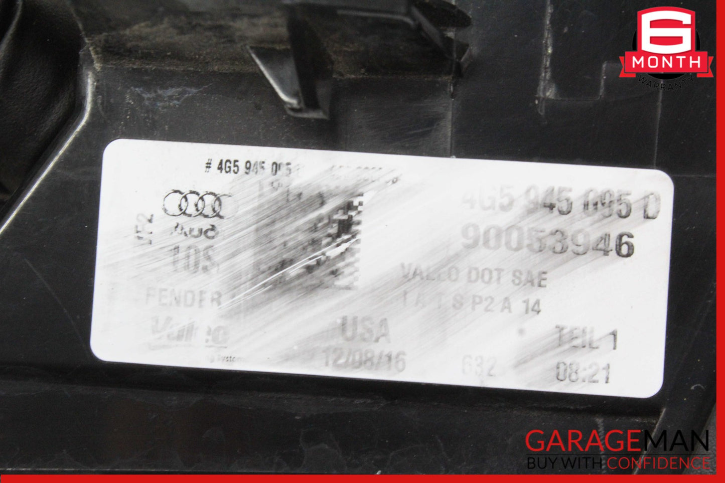 2016-2018 Audi A6 S6 Rear Left Side Outer LED Tail Light Lamp 4G5945095D OEM