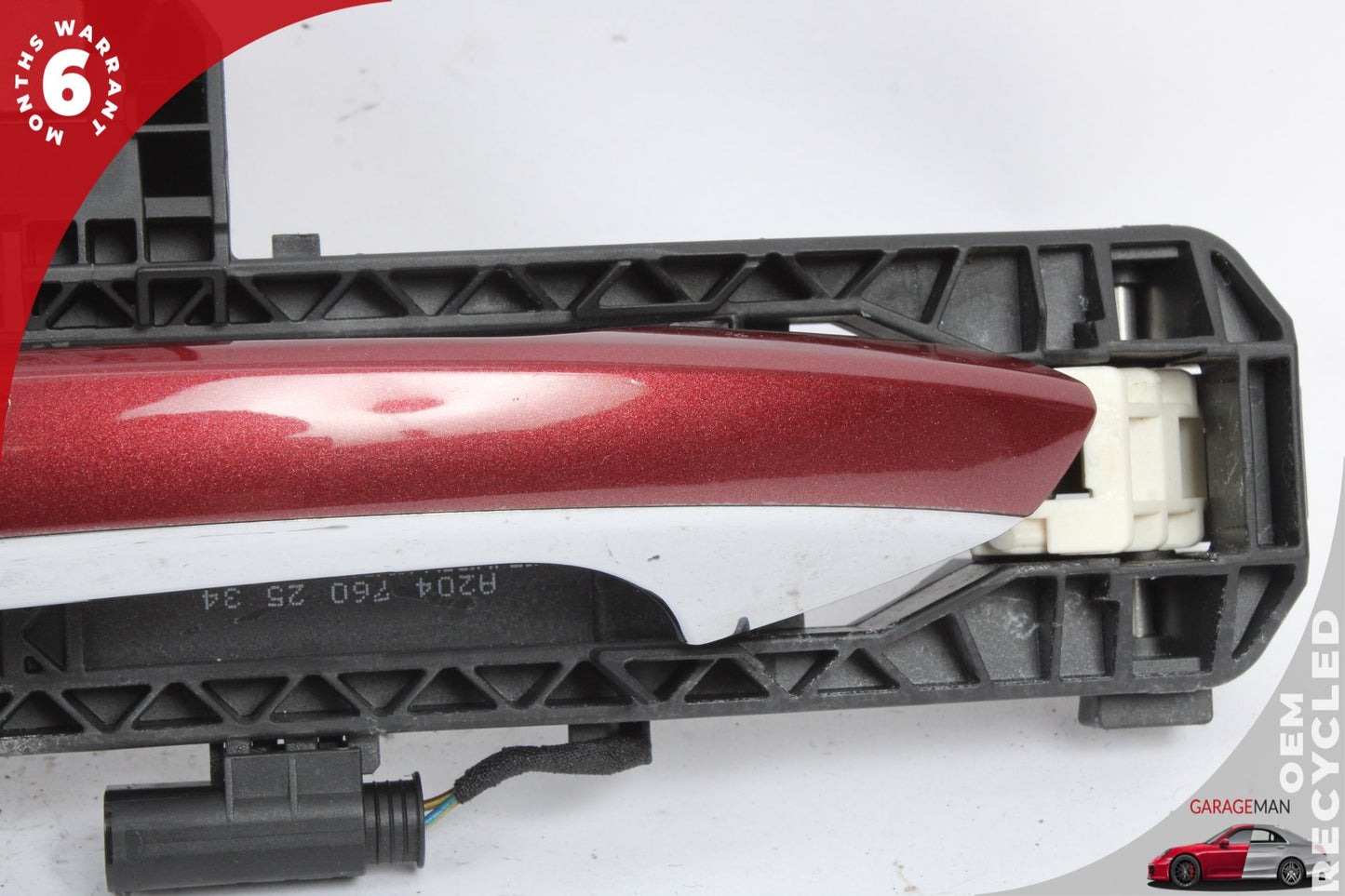 2012-2018 Mercedes W218 CLS550 Rear Left Side Exterior Door Handle Red OEM