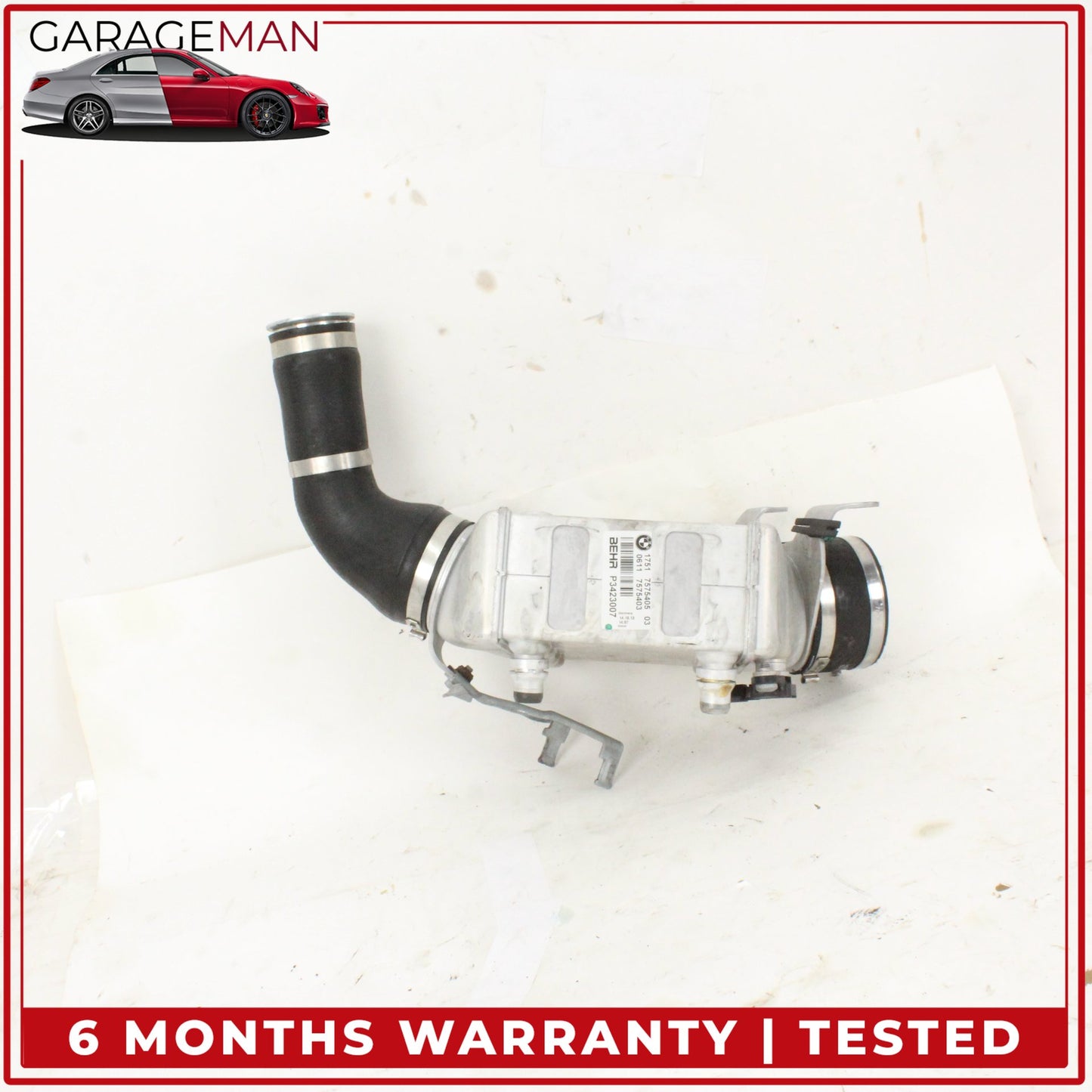 2013-2019 BMW 650i F13 AWD 4.4L Turbo Intercooler 7575405 OEM