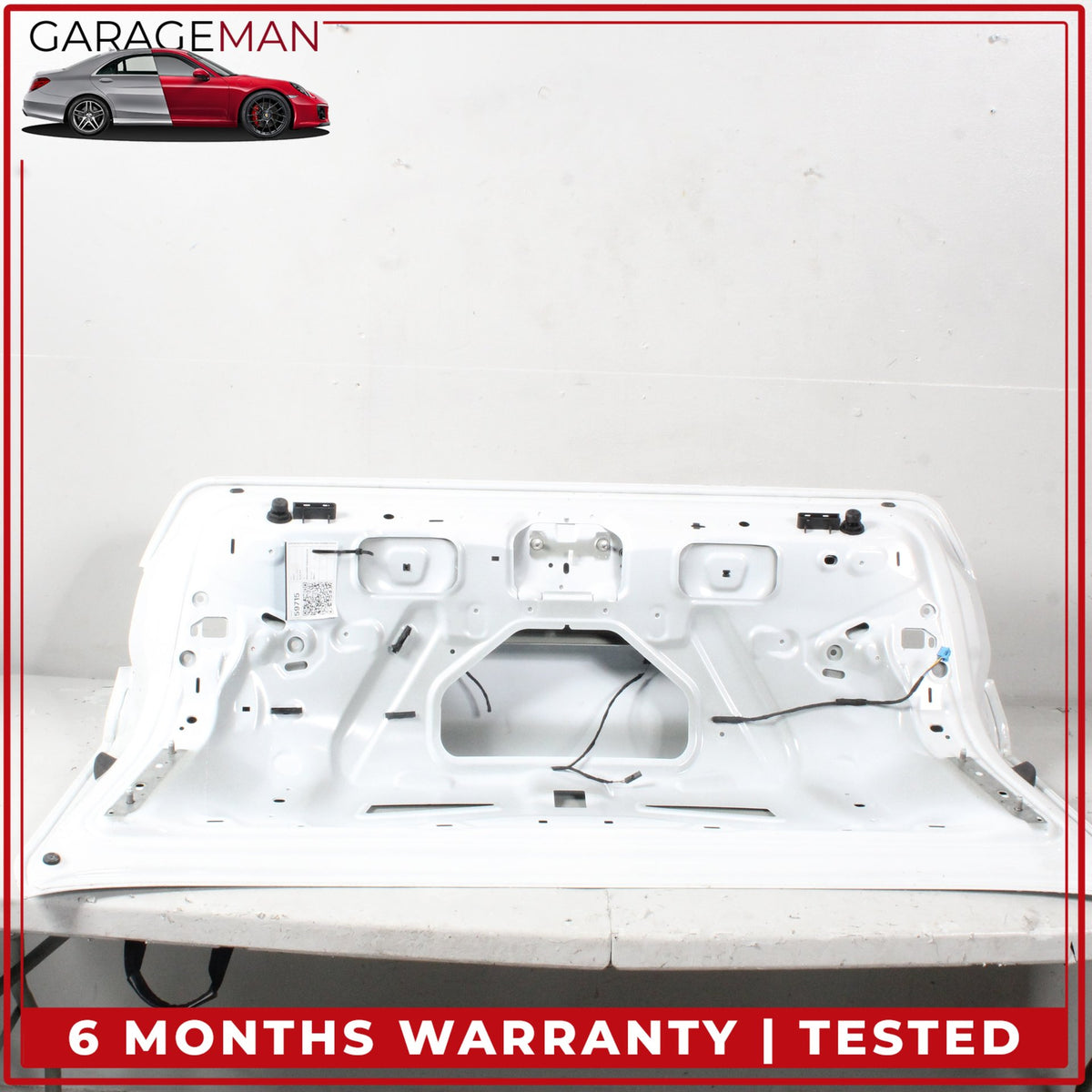 2020-2024 Audi A4 B9 Rear Trunk Deck Lid Shell White 8W5827025K OEM