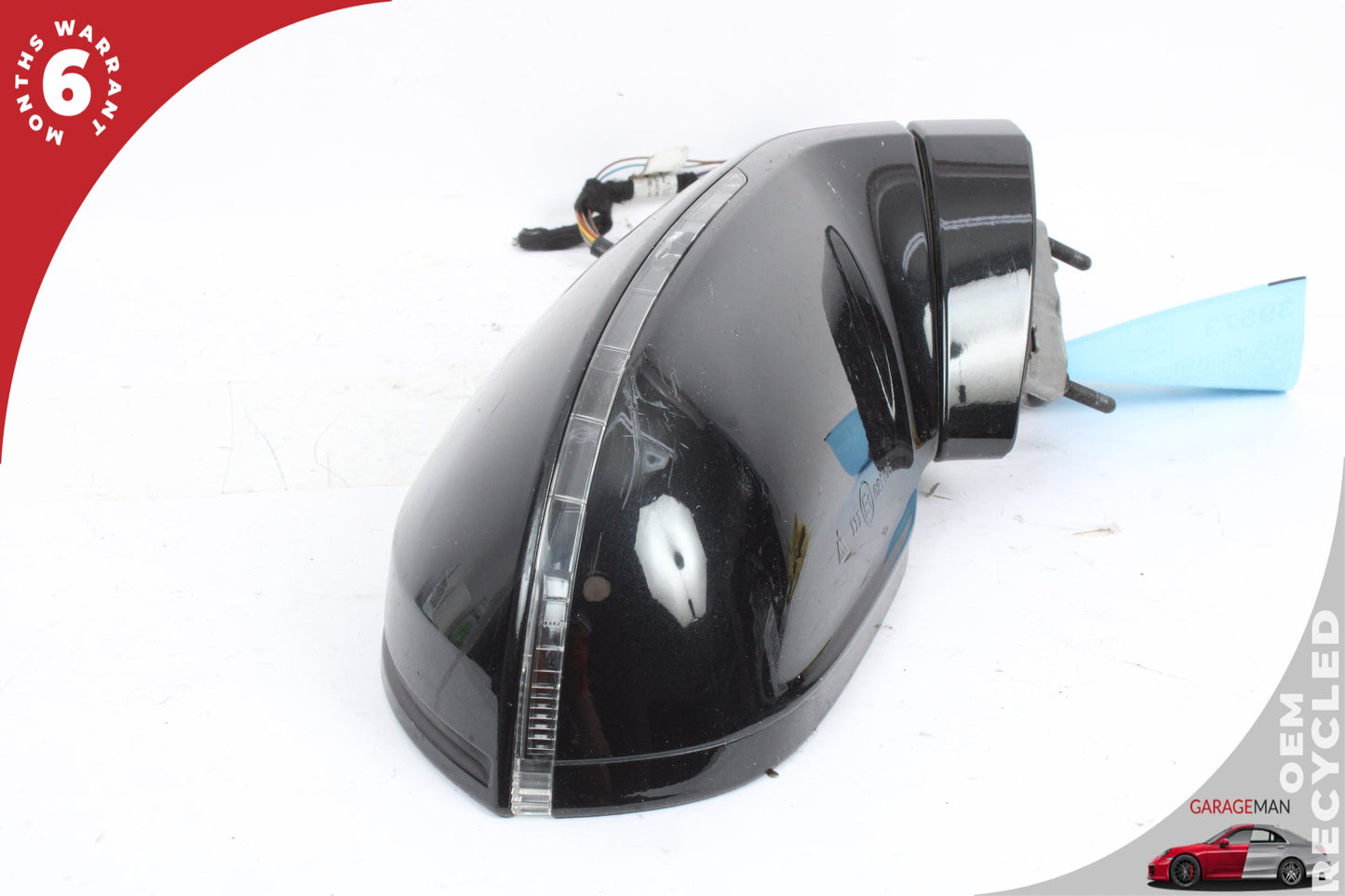 2012-2018 Audi A7 Front Right Side Door Rear View Mirror w/ Blind Spot Black OEM