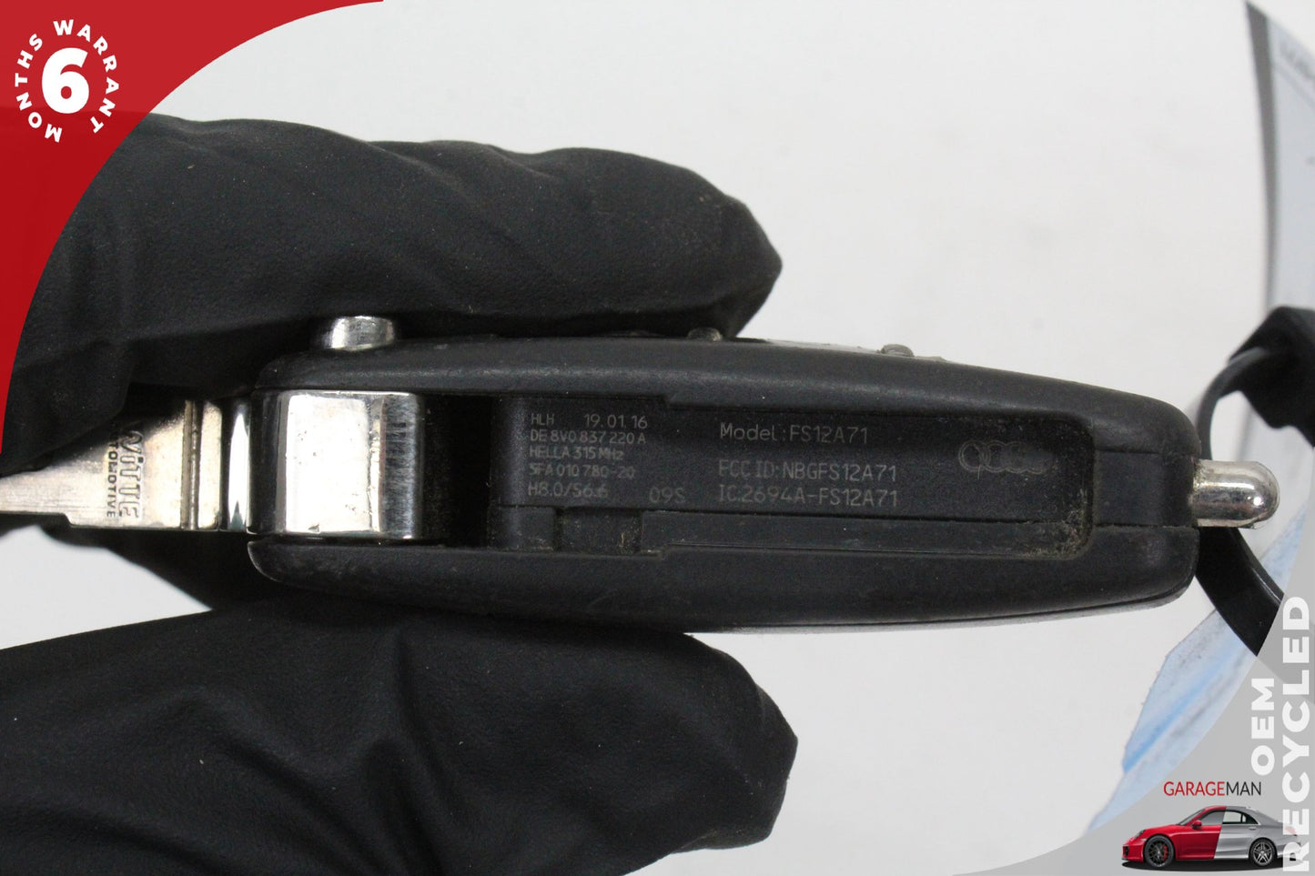 2015-2020 Audi A3 S3 Keyless Key Less Entry Smart Remote Key Fob 8V0837220A OEM