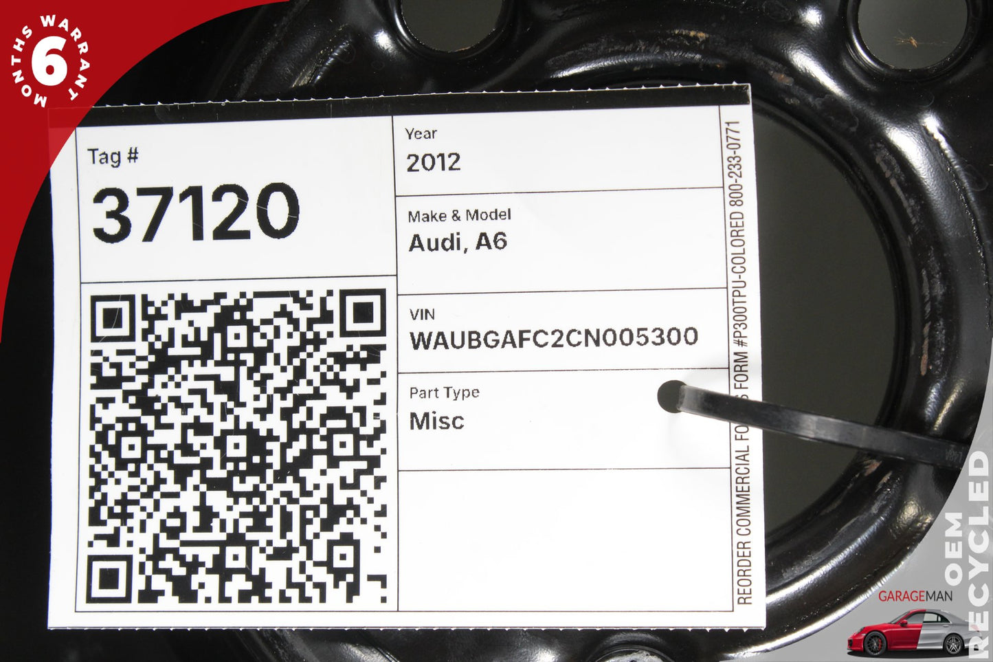 2012-2018 Audi A6 S6 RS7 Emergency Spare Tire Wheel Donut Rim 4G0601027 OEM