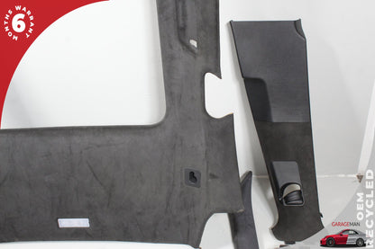 2011-2014 Porsche Cayenne 92A Headliner Pillar Trim Panel Cover Set Black 95855552402