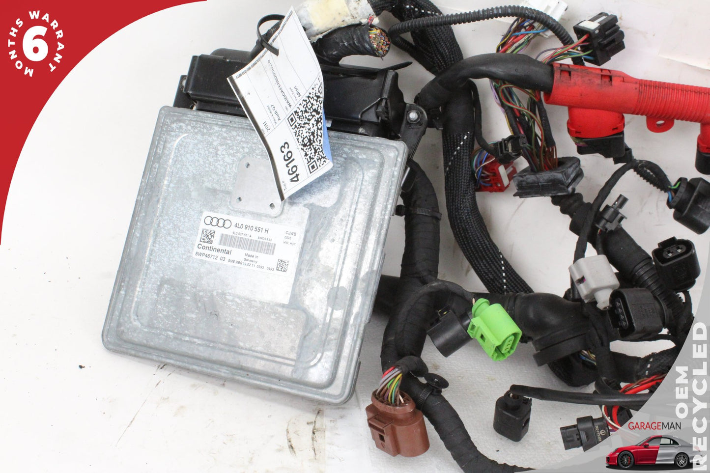 2011 Audi Q7 3.0L Engine Computer Control Module w/ Wire Harness 4L0910551H OEM