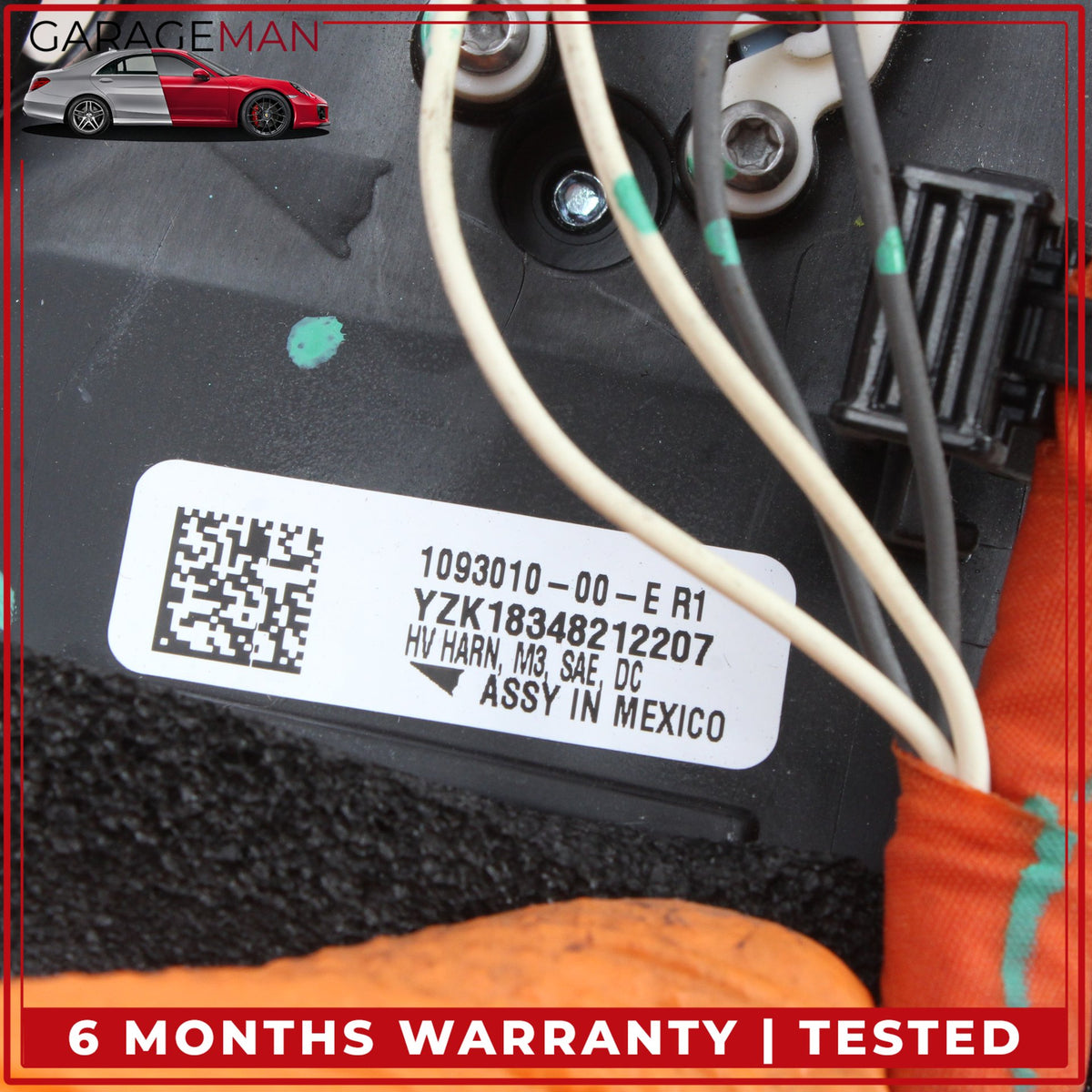 2017-2023 Tesla Model 3 HV Battery Charging Cable Wire Harness 109301000E OEM