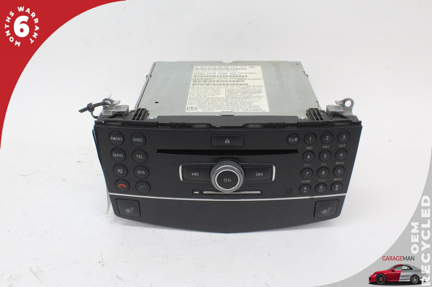 08-11 Mercedes-Benz C300 w204 Sedan Command Head Unit Navigation Radio 2048709990