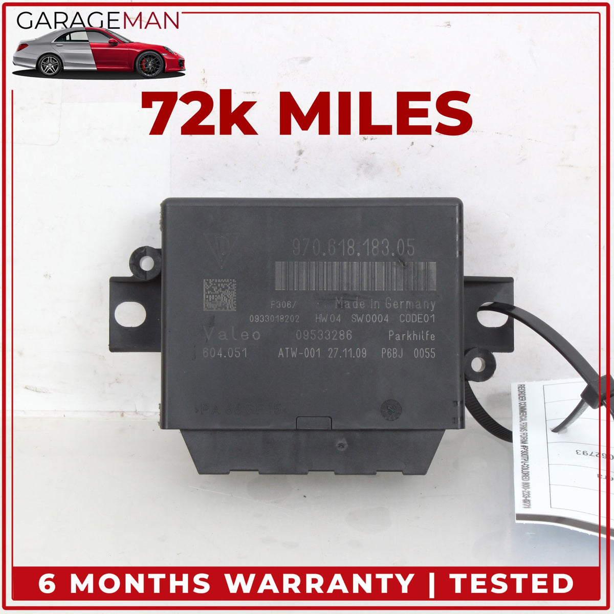 2010-2013 Porsche Panamera 970 Parking Aid Assist Control Module 97061818305 OEM