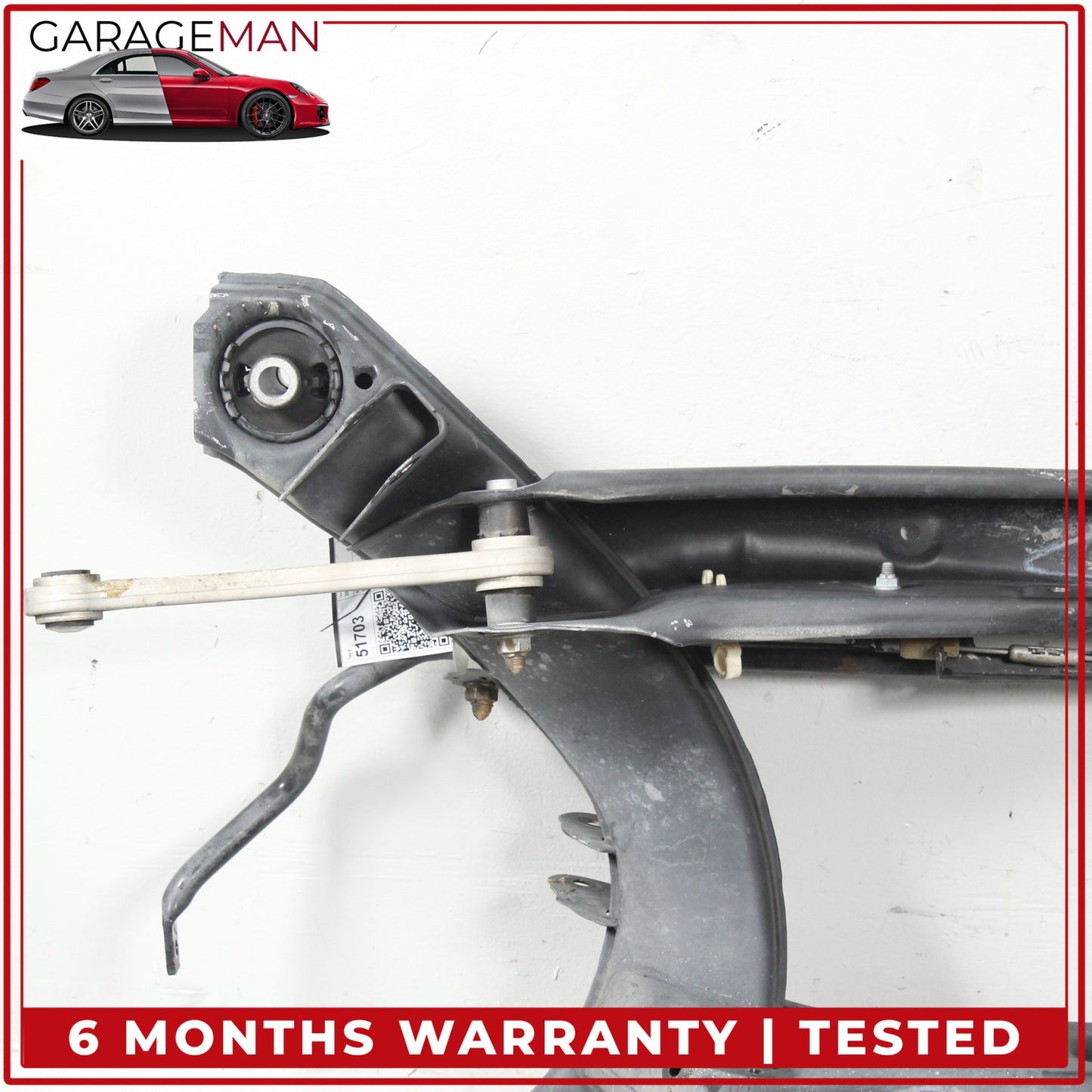 2008-2015 Mercedes W204 C250 Rear Subframe Crossmember w/ Anti Roll Sway Bar OEM