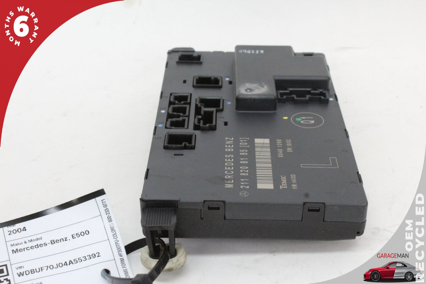 2003-2009 Mercedes W211 E500 Front Left Side Door Control Module 2118208185 OEM