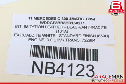 08-15 Mercedes W204 C300 4MATIC Front Right Passenger Side Dash Airbag