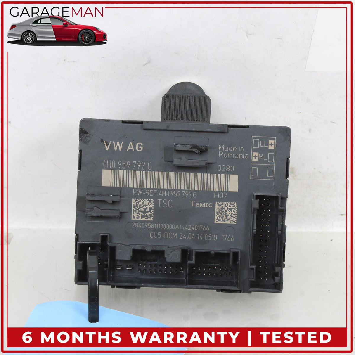 2011-2018 Audi A8 S8 Front Right Side Door Control Module Unit 4H0959792G OEM