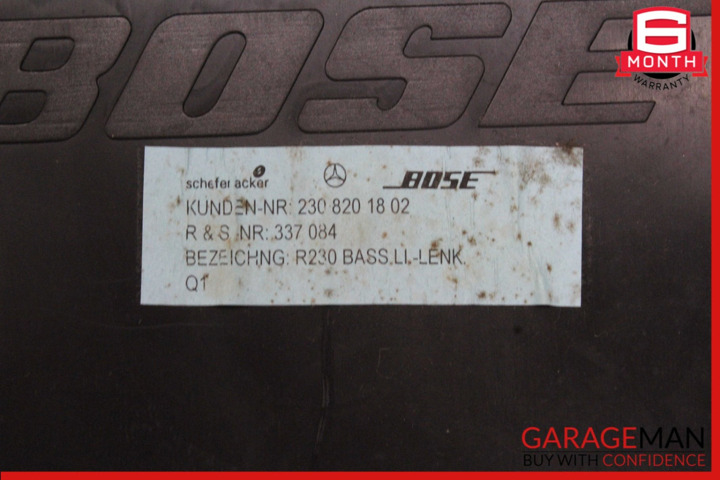 2003-2008 Mercedes-Benz SL500 R230 Convertible Subwoofer 2308201802