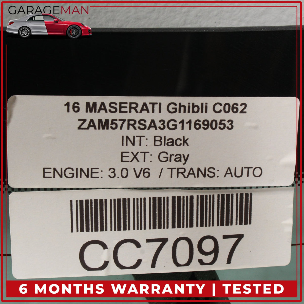 2014-2024 Maserati Ghibli M157 Rear Windshield Wind Shield Window Back Glass OEM