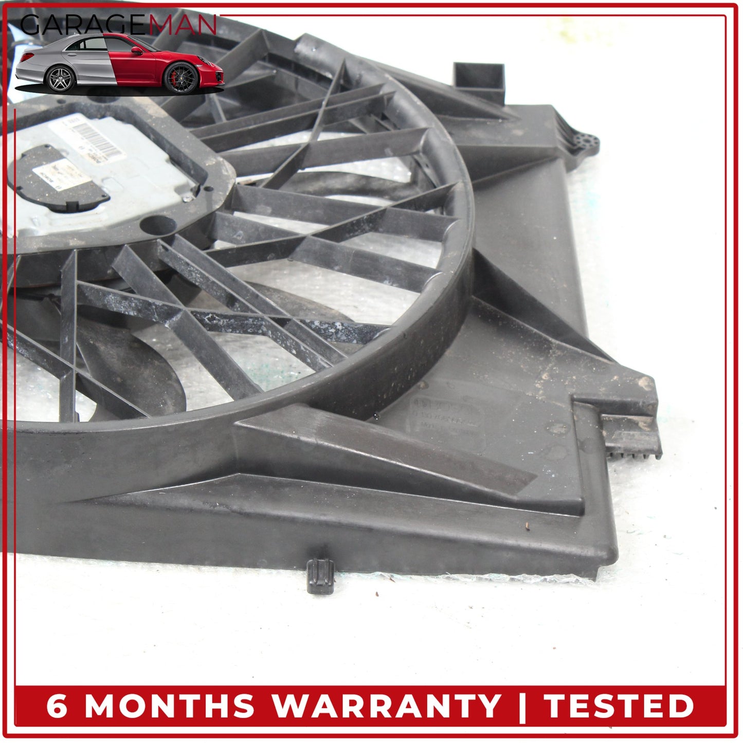 2003-2012 Mercedes R230 SL500 Cooling Fan Blade w/ Shroud & Motor 0130706905 OEM