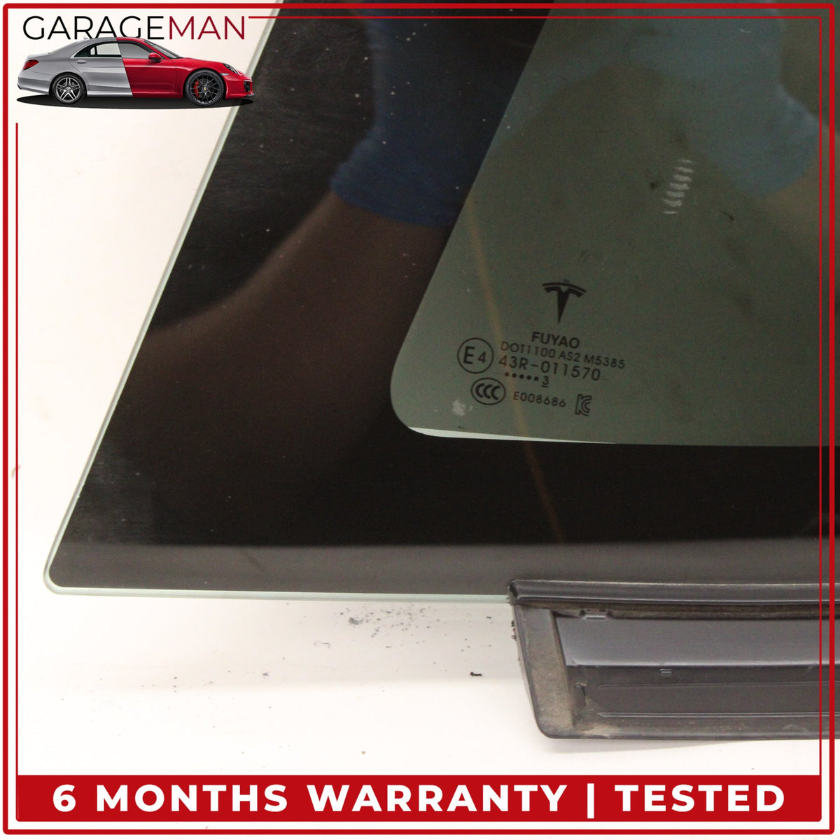2017-2023 Tesla Model 3 Rear Left Driver Side Quarter Window Glass OEM