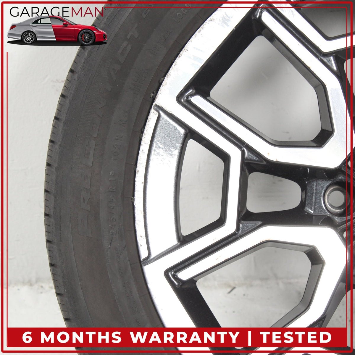 2023-2025 BMW X1 X2 Front or Rear Wheel Rim 8JX19H2 ET46 w/ Continental Tire OEM
