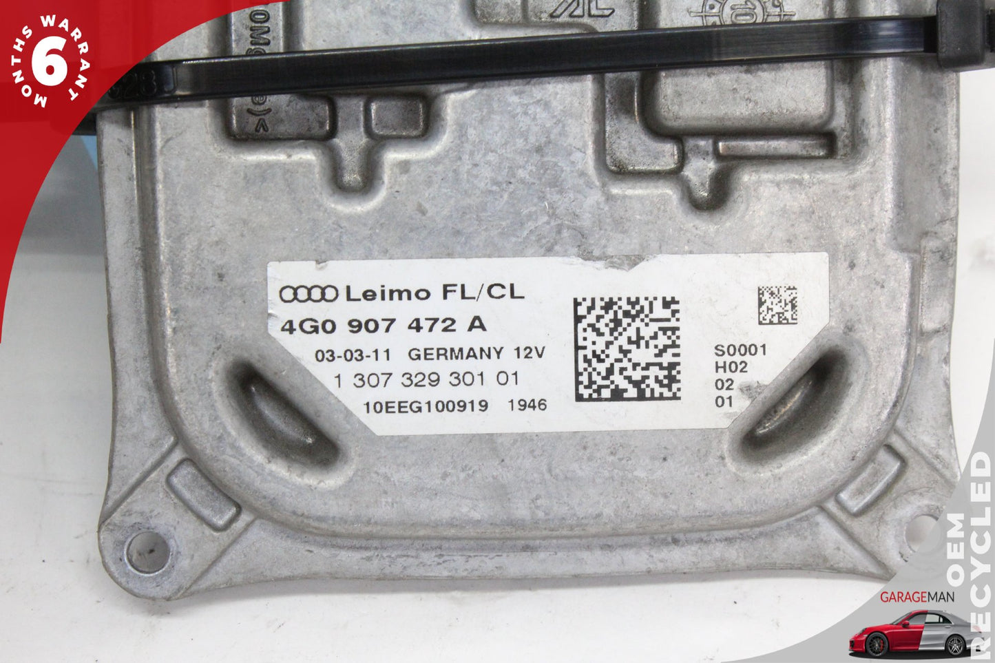 2012-2015 Audi A7 S7 LED Headlight Lamp Ballast Control Module 4G0907472A OEM