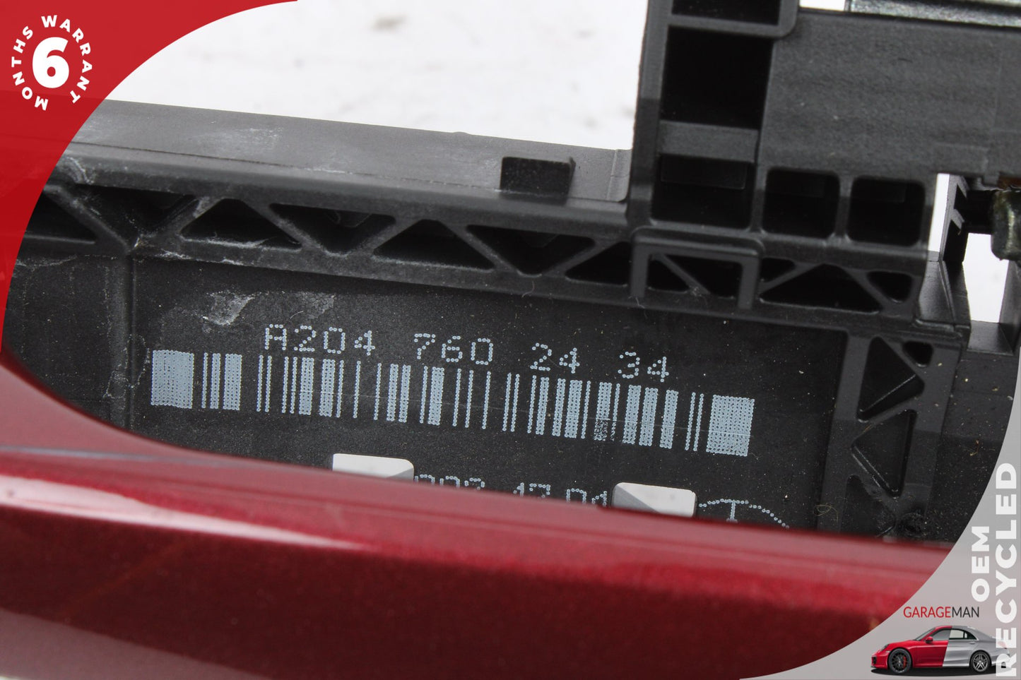 2012-2018 Mercedes W218 CLS550 Right Passenger Side Exterior Door Handle Red OEM