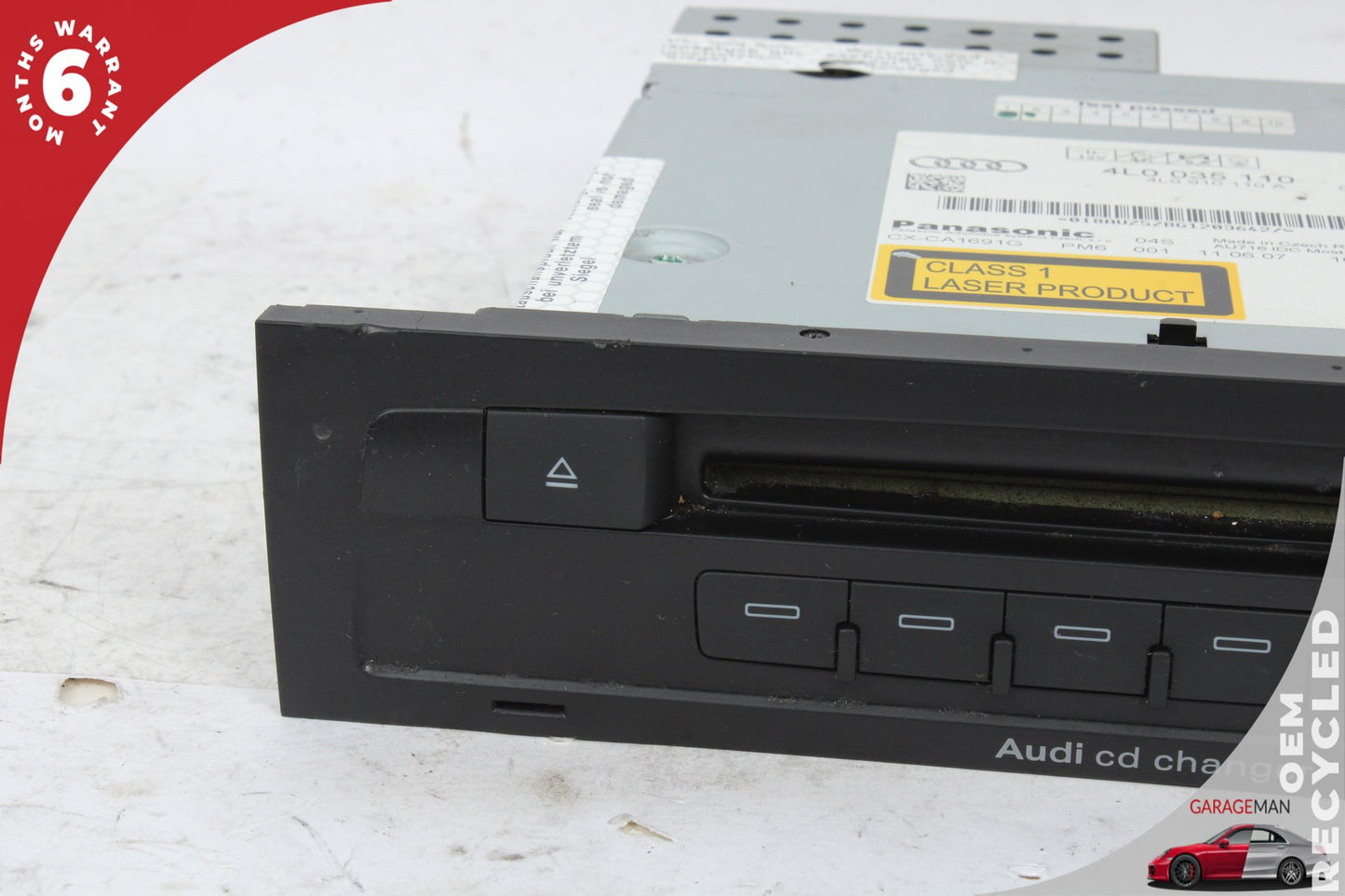 2007-2009 Audi Q7 4L Station Wagon CD Changer 6 Disk Player 4L0035110 OEM