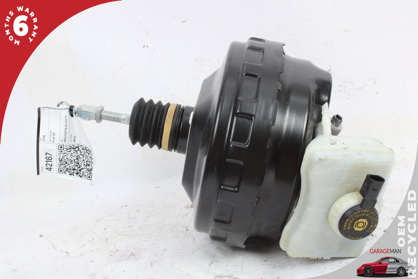 13-17 Audi Q5 8R SUV Power Brake Booster Master Cylinder w/ Reservoir 8R0612103H