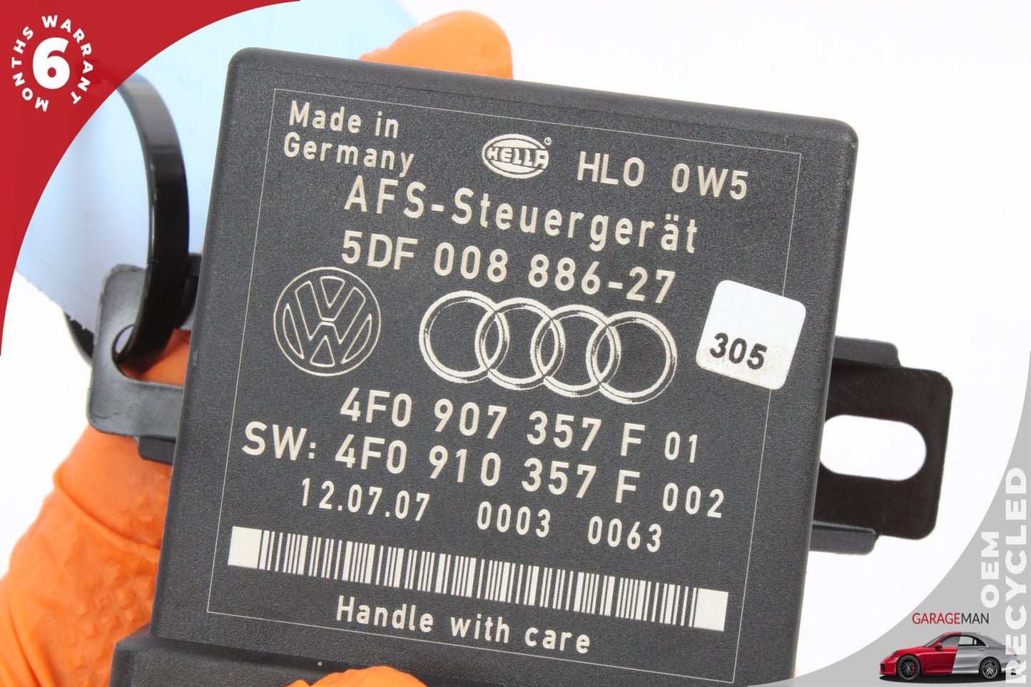 2007-2009 Audi Q7 Headlight Range Control Module Hella 4F0907357 OEM