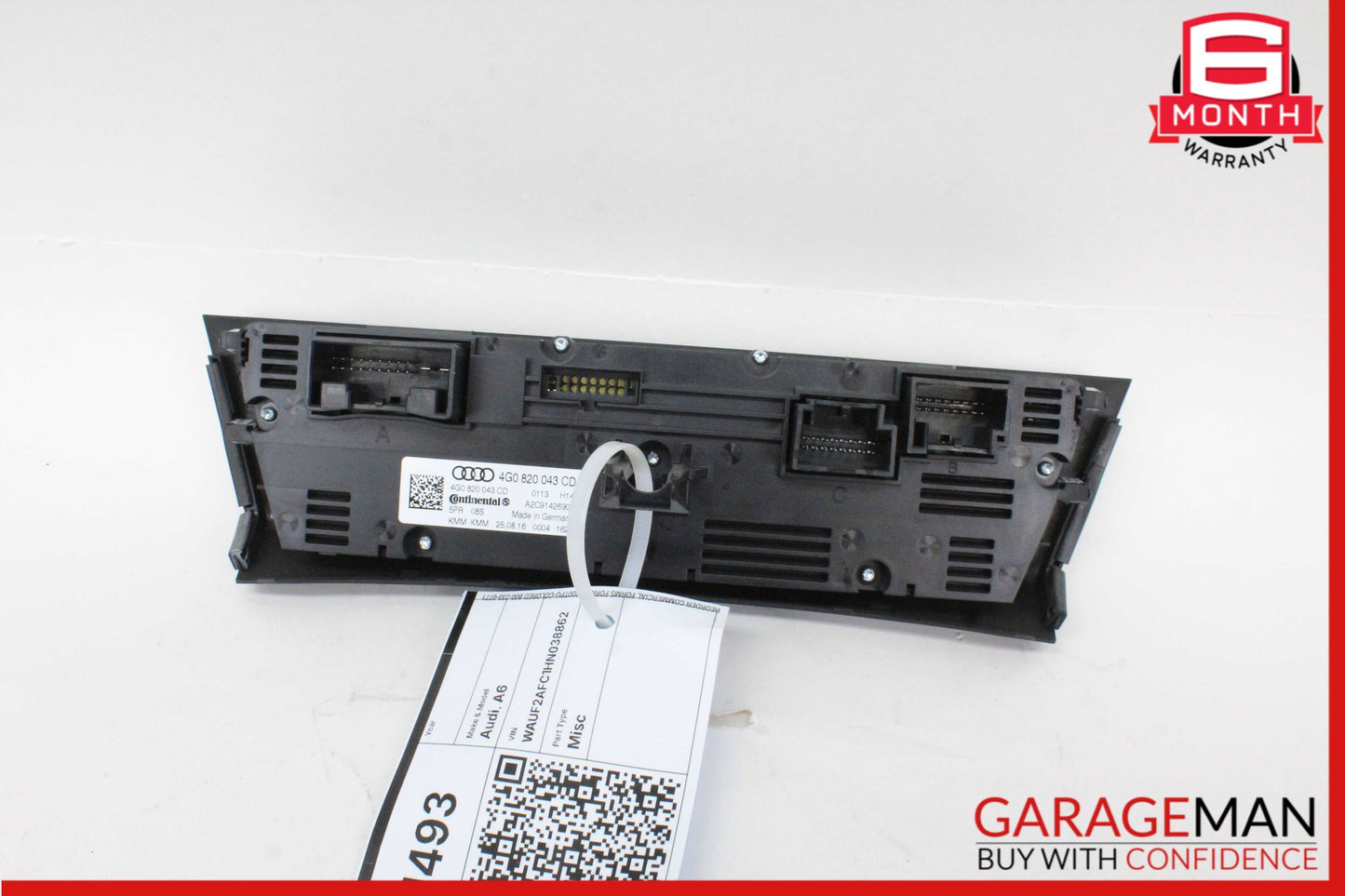 2012-2018 Audi A6 A7 Front A/C AC Climate Control Switch Panel 4G0820043AE OEM