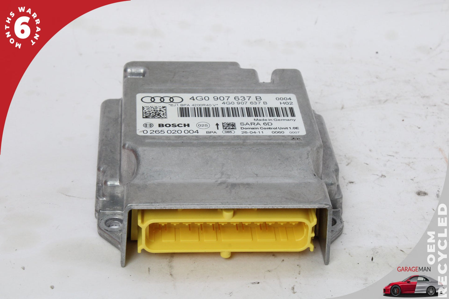 12-18 Audi A6 C7 Yaw Rate Speed Control Module 4G0907637B Genuine