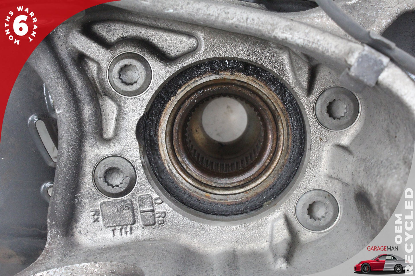 2011-2018 Audi A8 S8 Rear Left Side Spindle Knuckle Wheel Hub 4H0615611H OEM
