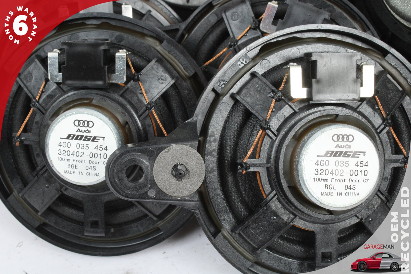 2012-2018 Audi A6 Sedan Front/Rear Left and Right Side Audio Speakers Set of 12