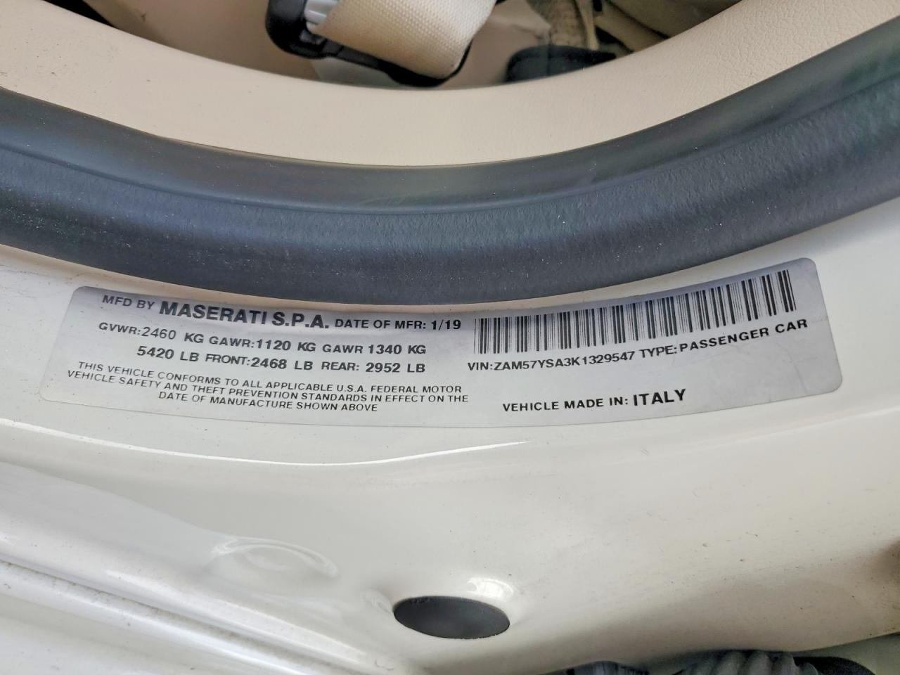 2019 Maserati Ghibli III M157