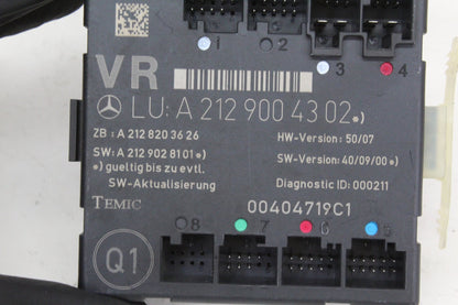 2008-2014 Mercedes C250 CDI W204 Right Front Door Control Module 2129004302