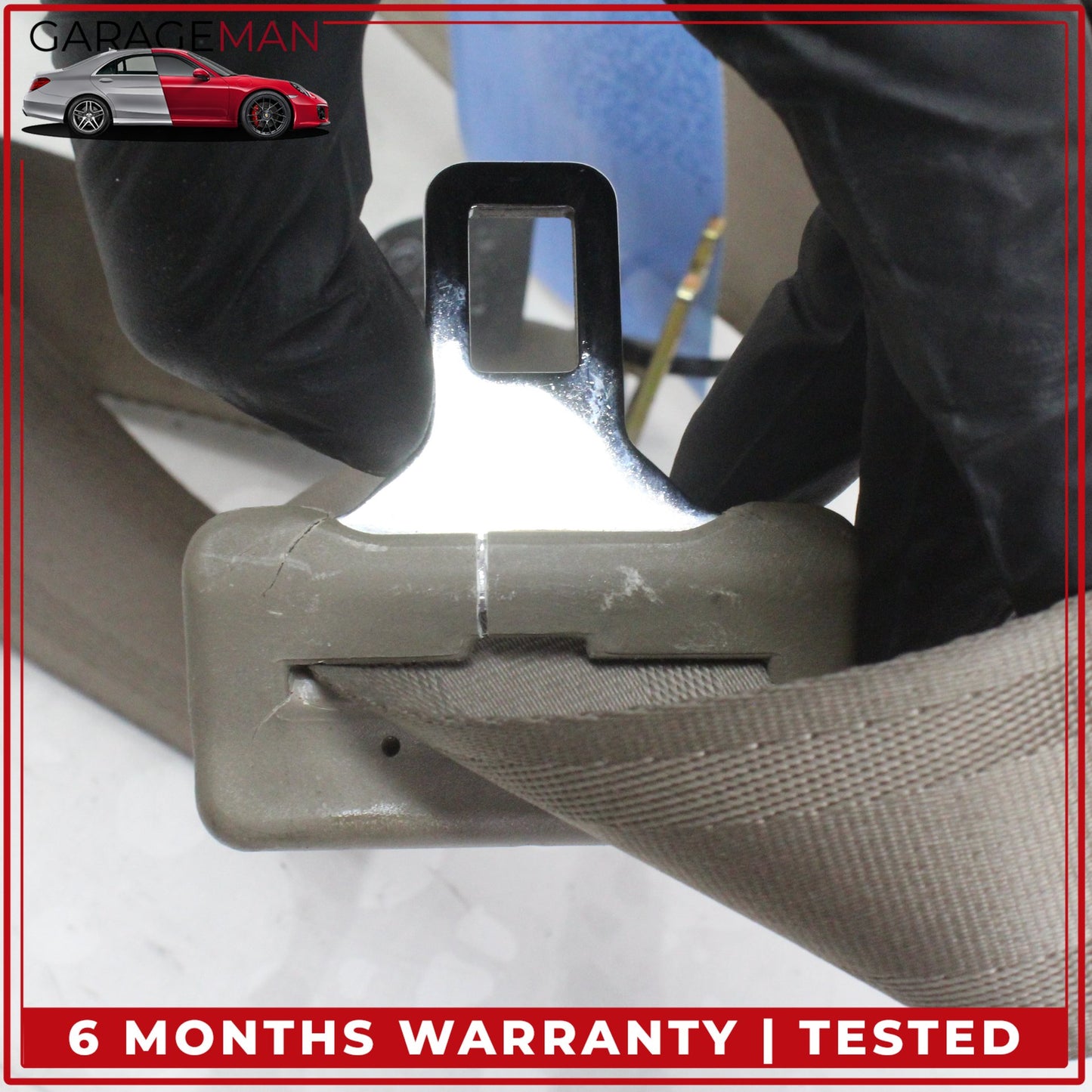 1997-2003 Jaguar XK8 XKR Rear Left or Right Side Seat Belt Retractor Beige OEM