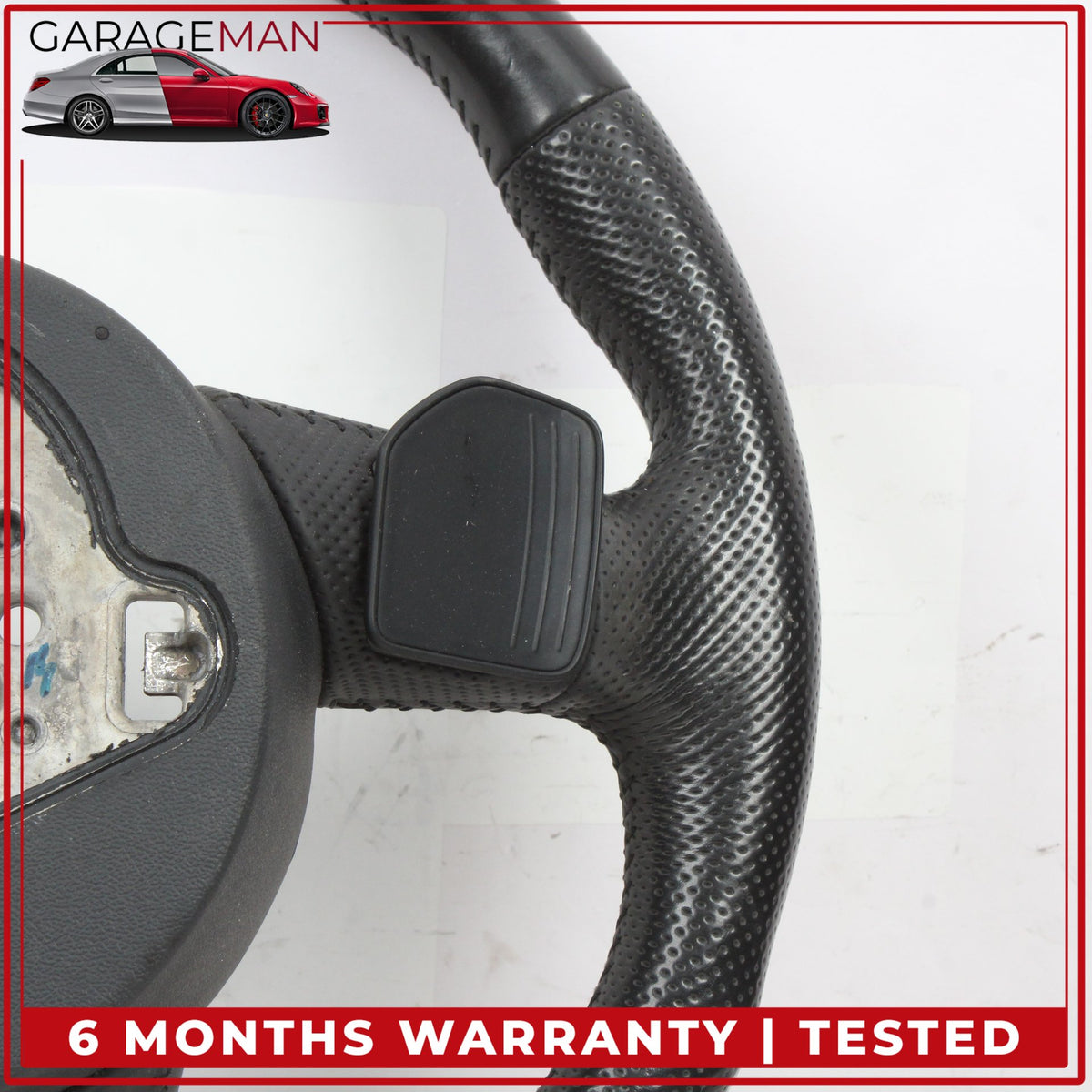 2012-2015 Audi Q7 Front Left Steering Wheel w/ Paddle Shifters 4L0419091AS OEM