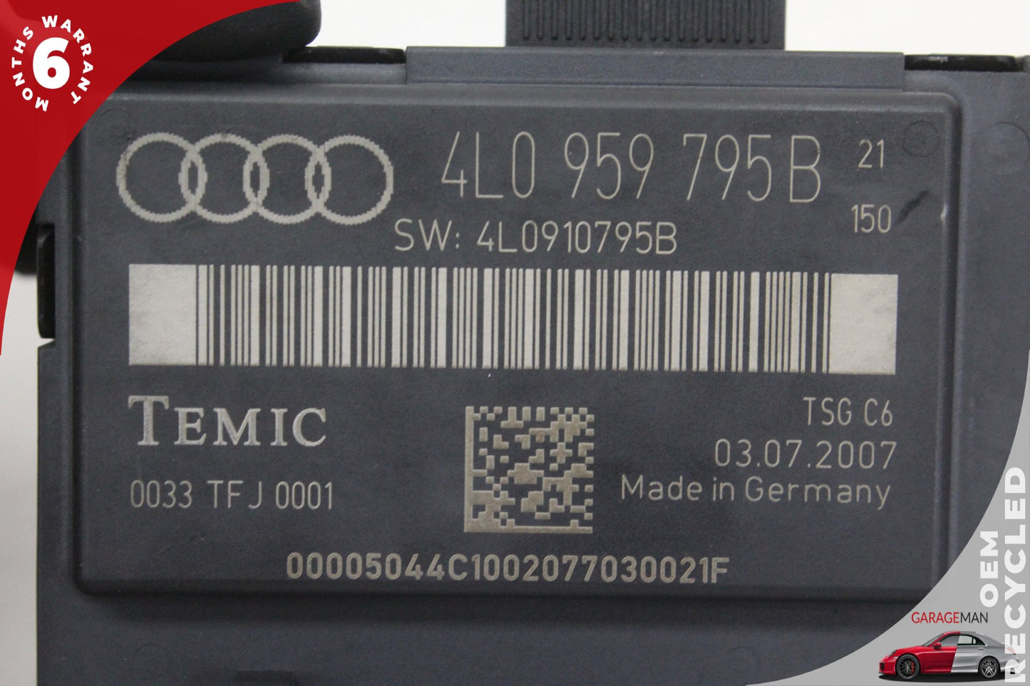 2007-2009 Audi Q7 MPV Left Rear Door Control Module 4L0959795B OEM