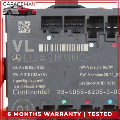 2008-2018 Mercedes W218 CLS63 AMG Front Left Door Control Module 2189000801 OEM