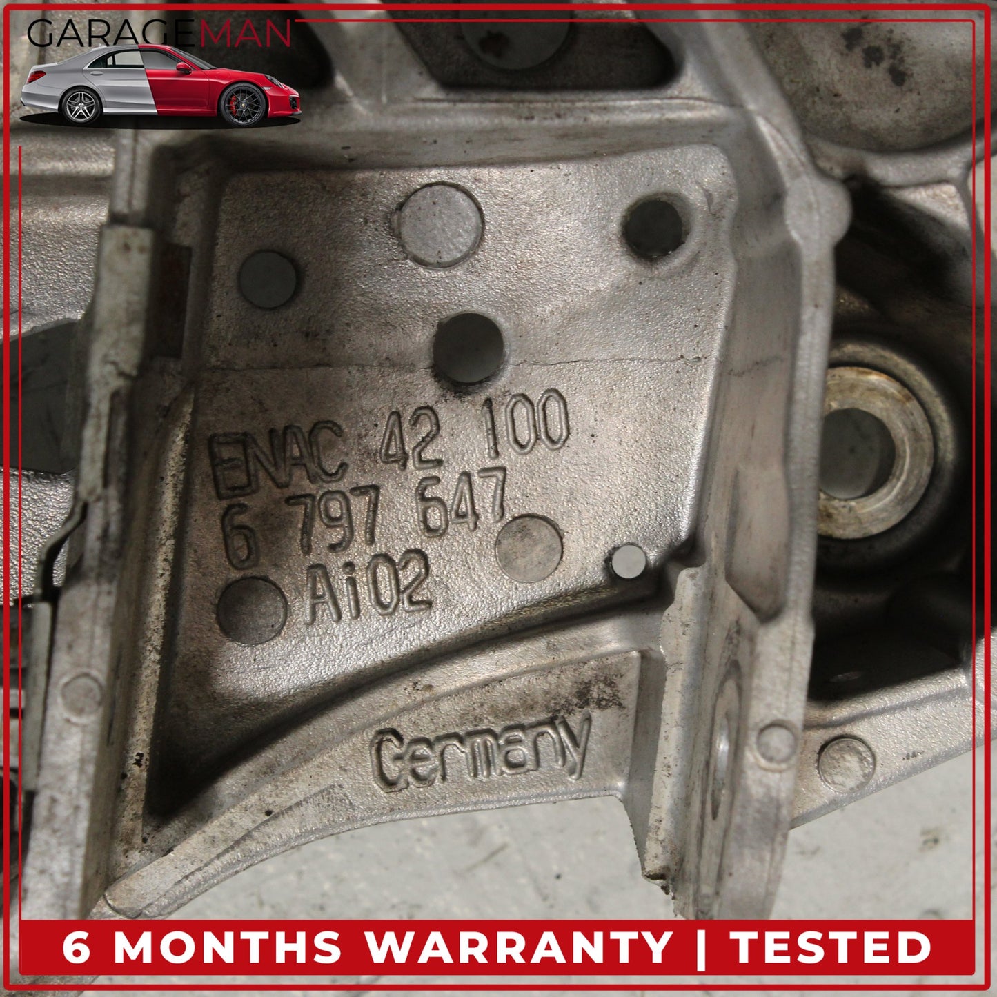 2012-2018 BMW 650i F06 AWD Front Subframe Crossmember Cradle 6797647 OEM